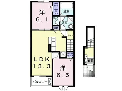 サンフィールズT.T Ⅱ(2LDK/2階)の間取り写真