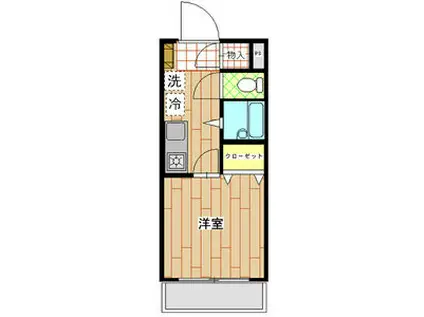 ジェイワンヒルズ西船(1K/1階)の間取り写真