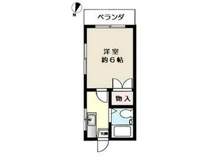 パインヒルズ(1K/2階)の間取り写真