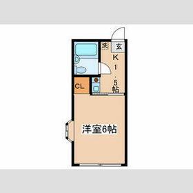 ハイネス(1K/2階)の間取り写真
