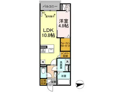 あいグラン・三島駅 A棟(1LDK/3階)の間取り写真