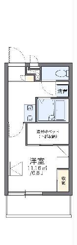 レオパレス 洛南(1K/1階)の間取り写真