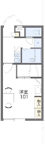レオパレスサンライズNOA(1K/2階)の間取り写真