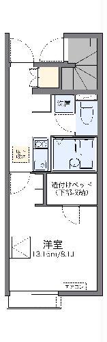 レオネクストサリュー(1K/1階)の間取り写真