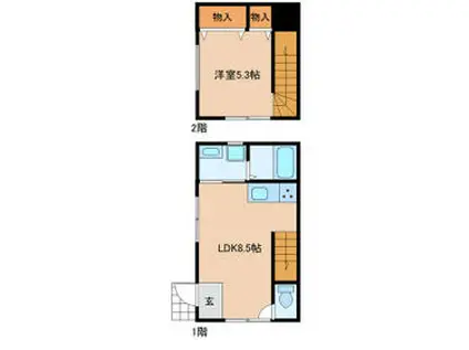 カーム木更津ヒルズ(1LDK)の間取り写真