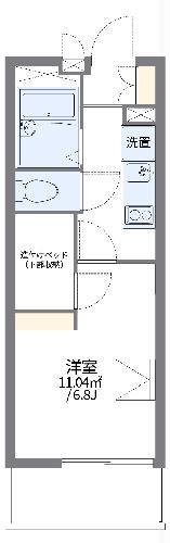レオパレスロイヤルパーム(1K/1階)の間取り写真