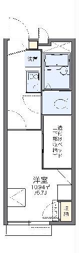 レオパレスシティパルつつじが丘(1K/2階)の間取り写真