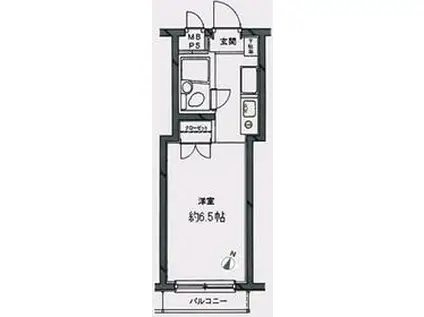 日神パレステージ代田橋(ワンルーム/5階)の間取り写真