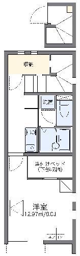 レオネクストアリオール沼田Ⅳ(1K/2階)の間取り写真