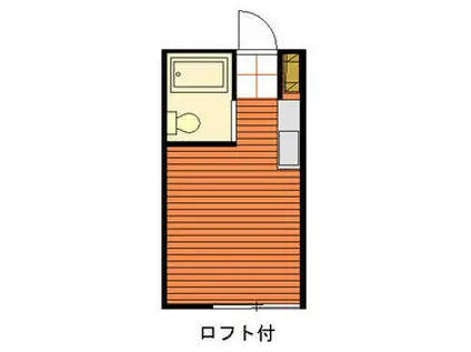 コスモ三枝(ワンルーム/2階)の間取り写真
