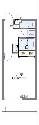 レオパレスカナ(1K/1階)の間取り写真