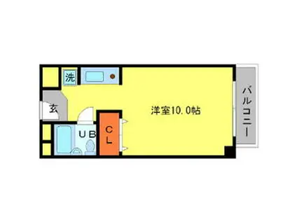 レクサス17(ワンルーム/3階)の間取り写真