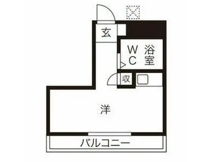 KITAMACHI RESIDENCE(ワンルーム/3階)の間取り写真