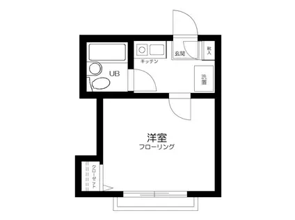OZ弐番街(1K/2階)の間取り写真