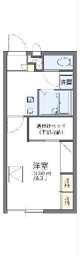 レオパレススタリオン(1K/1階)の間取り写真