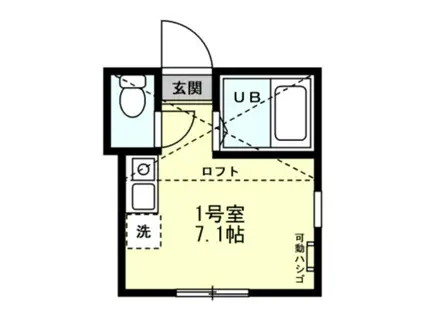 根岸スパイスガールズ(ワンルーム/2階)の間取り写真