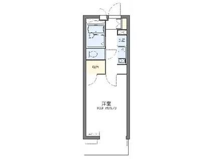 レオパレスエスト砂町(1K/3階)の間取り写真