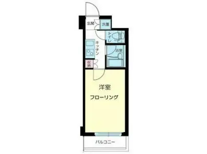 ルーブル鷺宮(1K/2階)の間取り写真