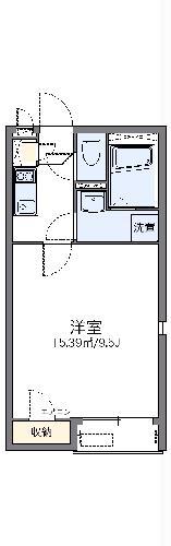 レオネクストハイツあおば(1K/1階)の間取り写真