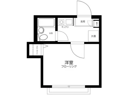 OZ弐番街(1K/2階)の間取り写真