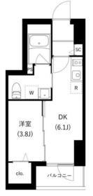 WHARF駒込(1DK/2階)の間取り写真