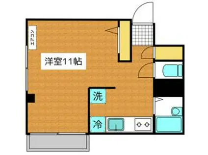 SAP本八幡Ⅳ(ワンルーム/2階)の間取り写真