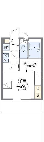 レオパレスIMAGOⅢ(1K/2階)の間取り写真