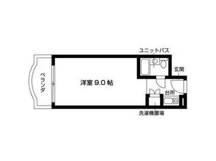 ラ・フォーレ八事(ワンルーム/1階)の間取り写真