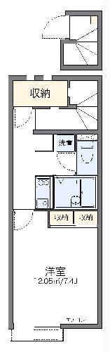 レオネクスト藤(1K/2階)の間取り写真