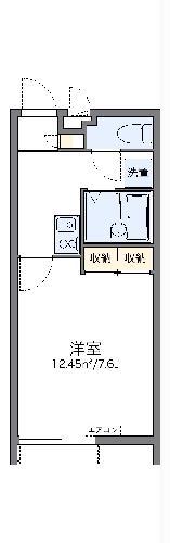 レオパレス南城(1K/1階)の間取り写真