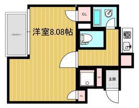 AVUNIR(1K/4階)の間取り写真