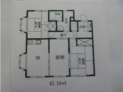 メゾンスリーゼ(3DK/2階)の間取り写真