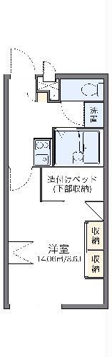 レオパレスアムール(1K/2階)の間取り写真