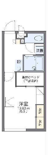 レオパレスなかち(1K/2階)の間取り写真