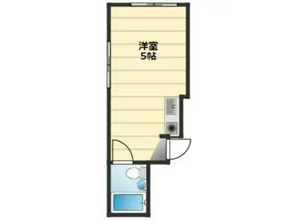 アネックス羽衣(ワンルーム/1階)の間取り写真