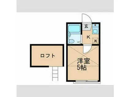 OBER光が丘(1K/2階)の間取り写真