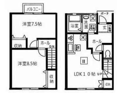 ＮＥＯ・ＵＲＢＡＮ国立(2LDK)の間取り写真