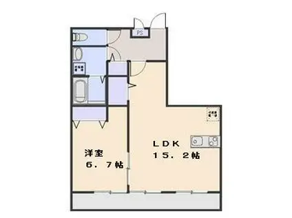 RESIDENCE VAICA(1LDK/2階)の間取り写真