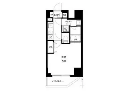 アーバンパーク綾瀬Ⅲ(1K/9階)の間取り写真