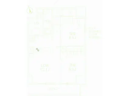 シーズンフラッツ浅草言問通(2LDK/5階)の間取り写真