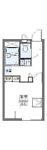 レオパレスエスペランサⅡ(1K/2階)の間取り写真