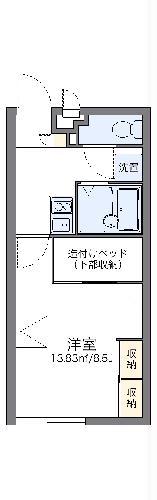 レオパレスはいさい(1K/2階)の間取り写真