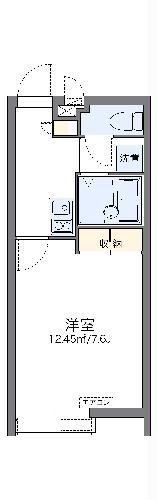 レオパレスみやらび(1K/1階)の間取り写真