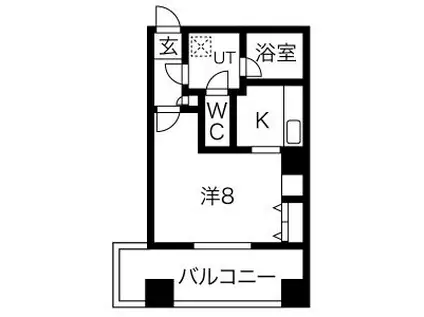 DOLCE VITA 池田(1K/6階)の間取り写真