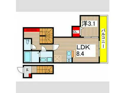 BESTSTAGE四街道Ⅰ(1LDK/2階)の間取り写真