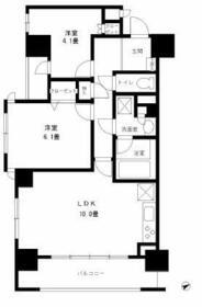 パークアクシス西船橋(2LDK/5階)の間取り写真