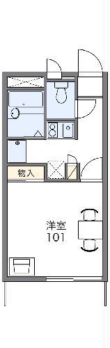 レオパレスアイディール(1K/2階)の間取り写真