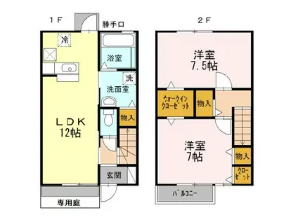 ルーセント T(2LDK)の間取り写真