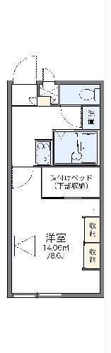 レオパレスNEW HOPE(1K/2階)の間取り写真