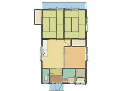 東北本線 久喜駅 徒歩15分 1階建 築42年(3DK)の間取り写真
